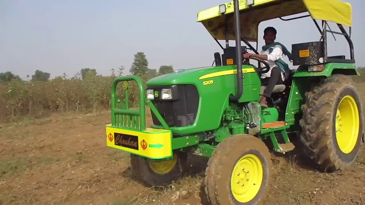 John Deere 5205 in 16 harrow Demo 48 HP Tractor | New model John Deere tractor performance ,Demo