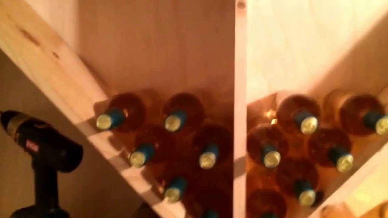 How to make a simple homemade wine rack