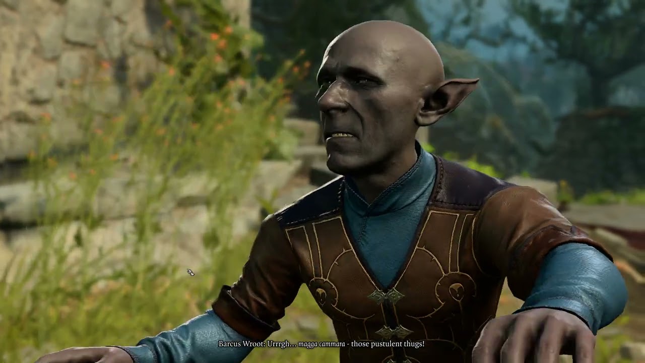 Baldur's Gate 3 2025 Intimidating Fezzerk with my Drowness and saving Barcus Wroot