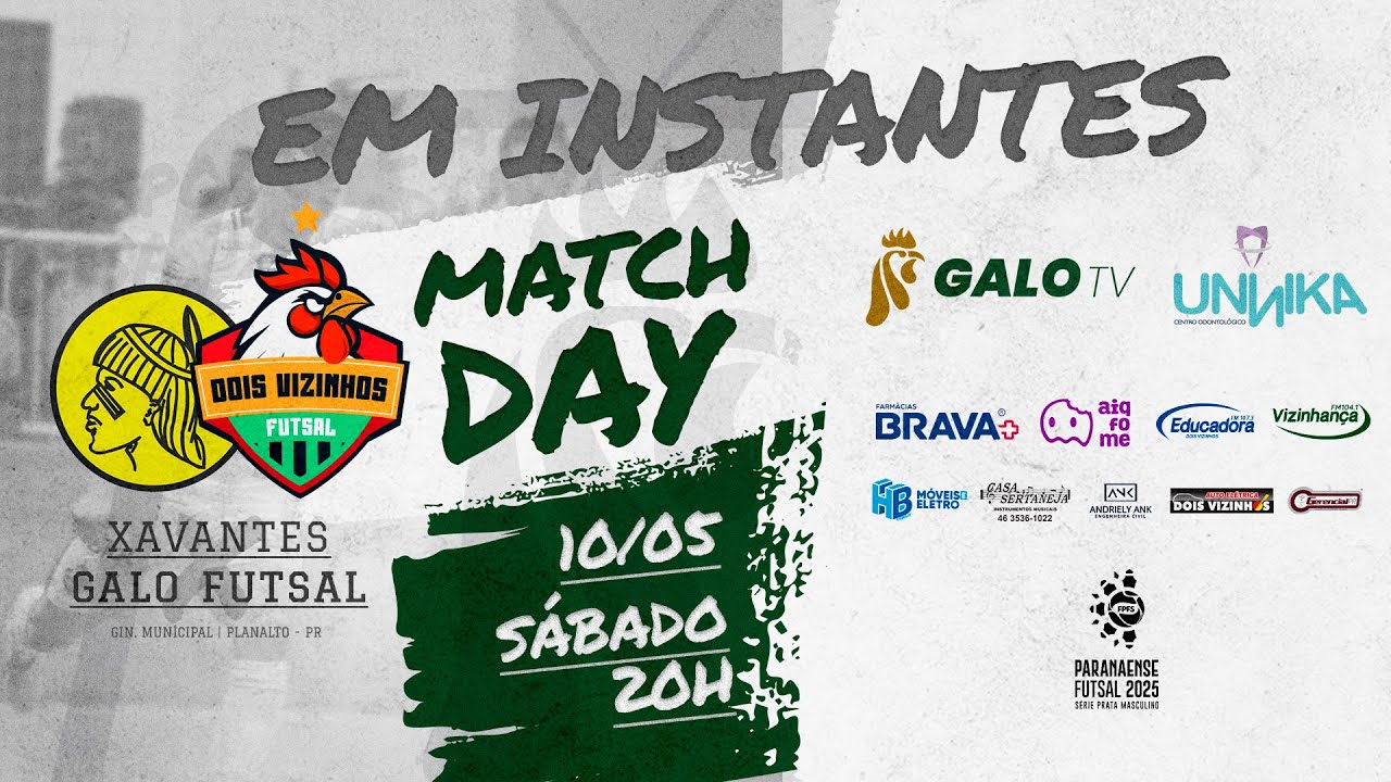 Xavantes x Galo Futsal - 9ª Rodada Série Prata 2025