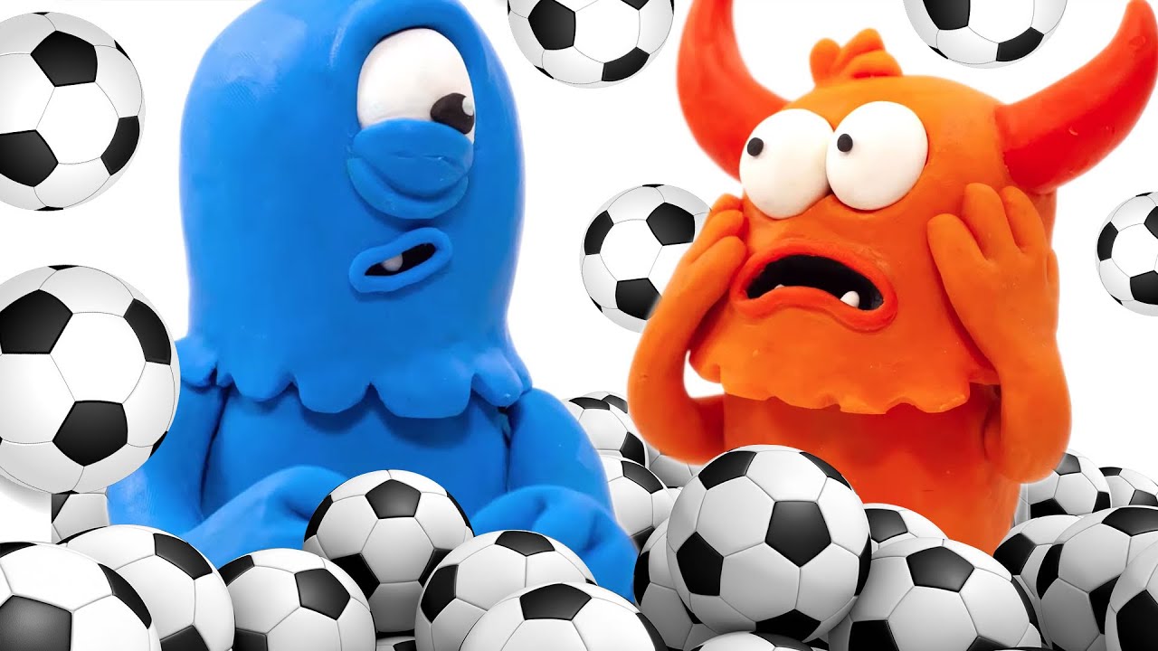 Football Freak | Momo and Tulus | Funny monster Cartoon | Pop Teen Toons