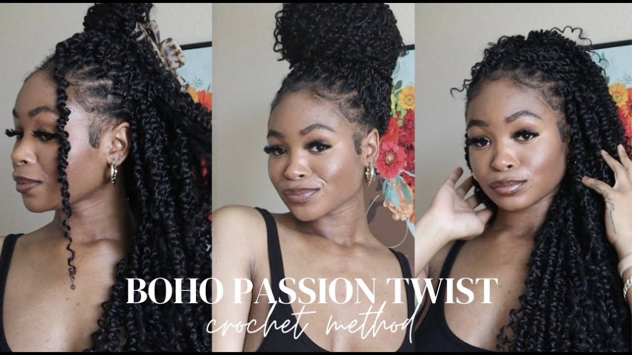 Xpressions Boho Passion Twist | Pre-twisted Crochet Hair | Versatile Crochet Install