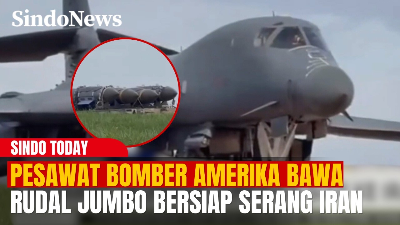Bomber AS Bawa Puluhan Rudal Jumbo Bersiap Serang Iran | Sindo Today | 13/03