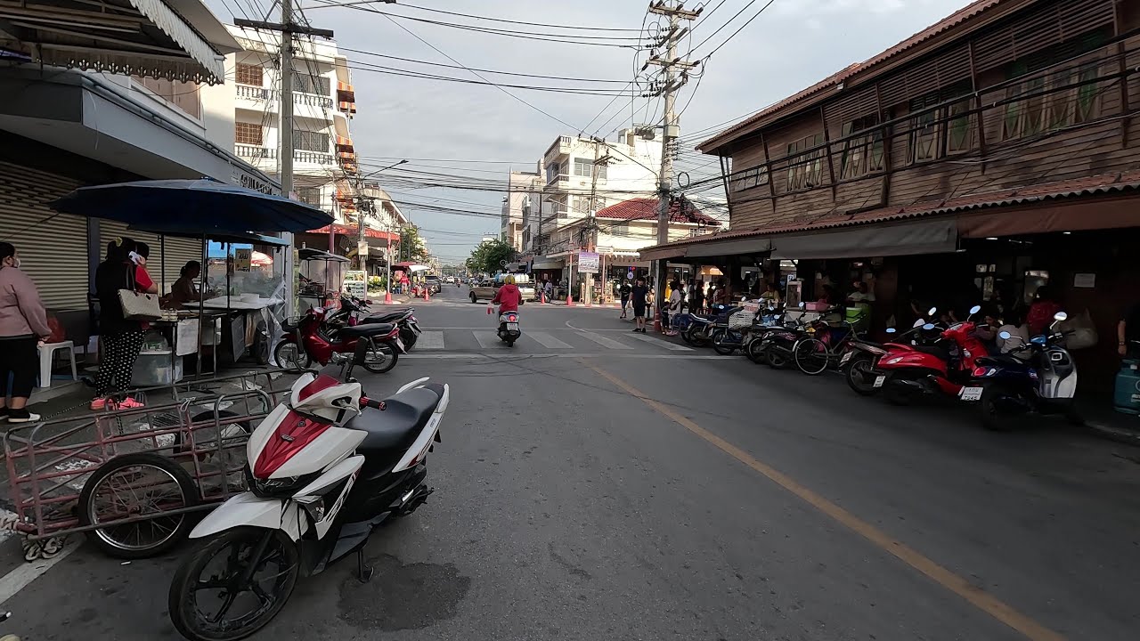 Hua Hin walking tour EP. 35 -  บรรยากาศหัวหิน เช้าวันที่ 26-11-2566 เวลาประมาณ 07.30 น.