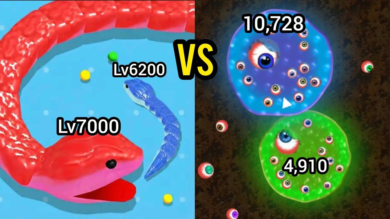 Snake Clash VS Alien Blob.io Gameplay – Big Snake Fight!