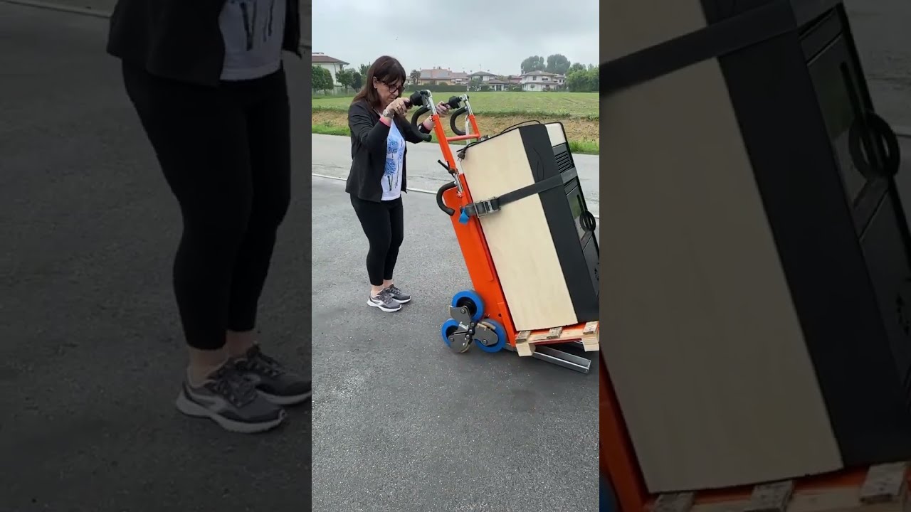 Carrello Saliscale Mario Super SC215 SCF trasporta stufa di 200 kg!