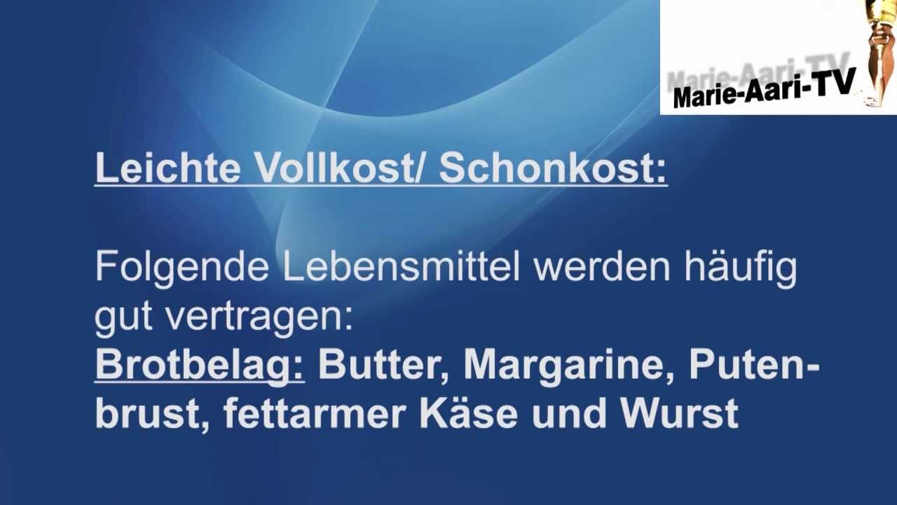Ern&auml;hrung: Leichte Vollkost - Schonkost