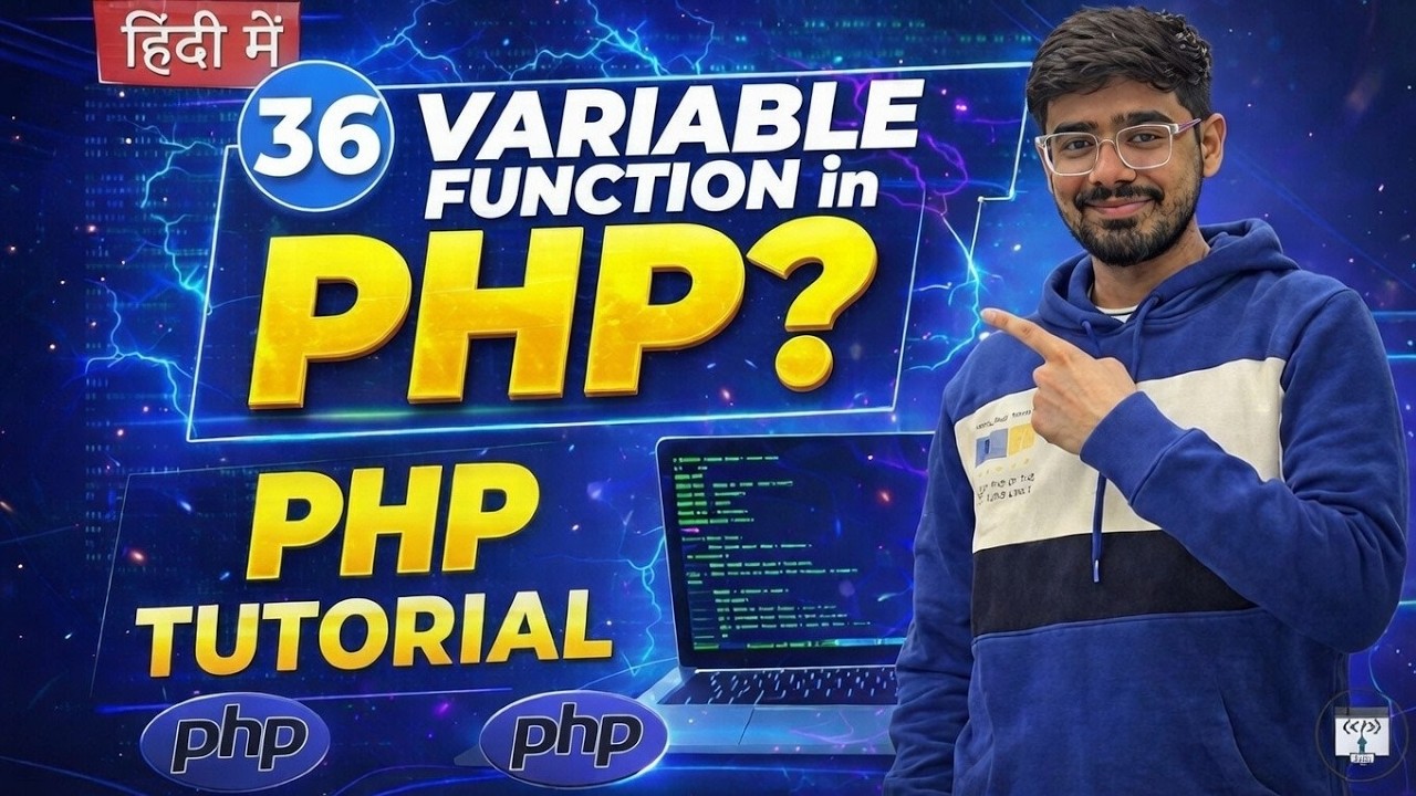 #36 PHP Tutorial in Hindi | Variable Function in PHP