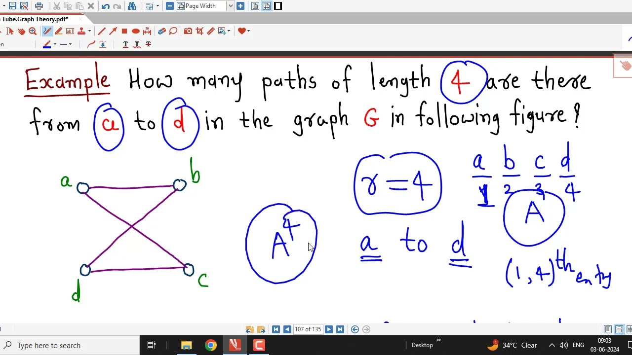 Lec23/Graph Theory/Counting Paths Between Vertices