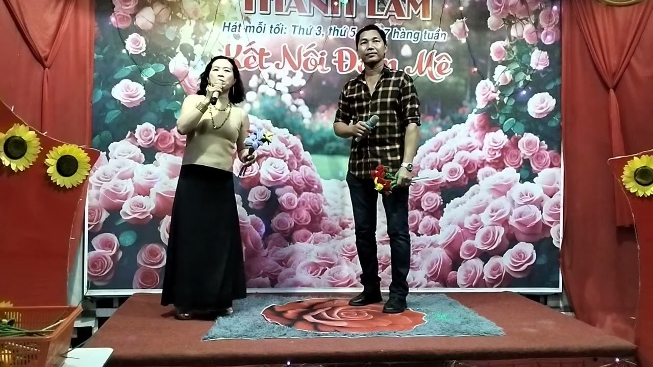 Đêm Tâm sự, song ca, anh Khải và Hồng thắm