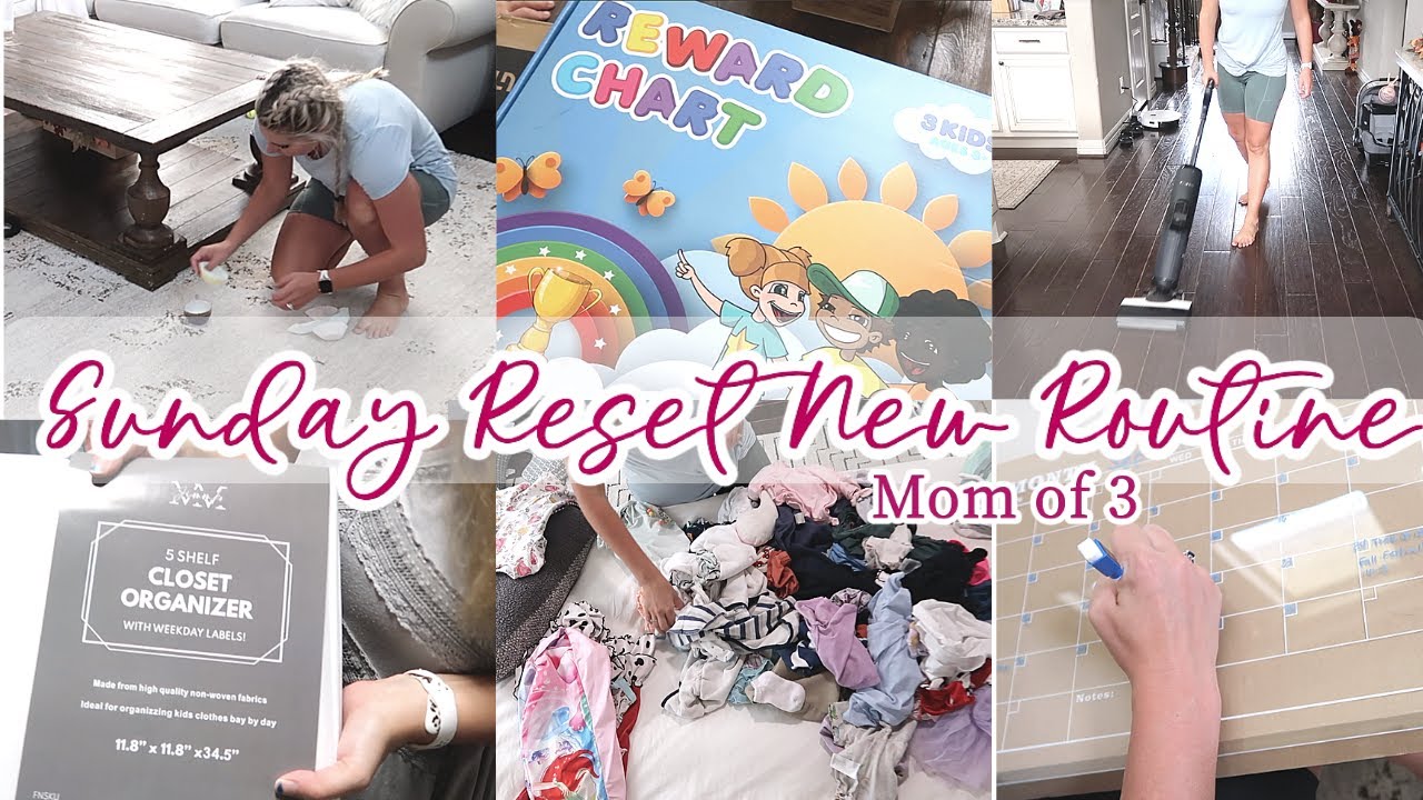 SUNDAY RESET ROUTINE 2022 / CLEANING MOTIVATION / NEW EASY SUNDAY ROUTINES FOR A BUSY MOM