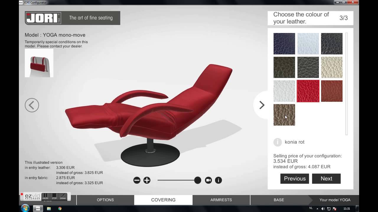 Furniture configurator JORI - part 1