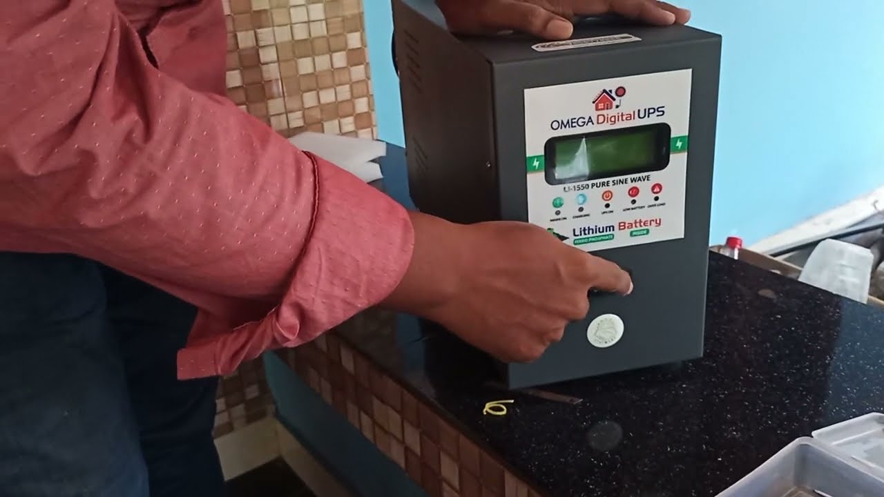Omega Lithium Inverter ups installation Malayalam
