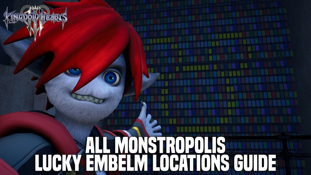 Kingdom Hearts 3 - Monstropolis Lucky Emblem Locations Guide (Mickey Emblem Locations)