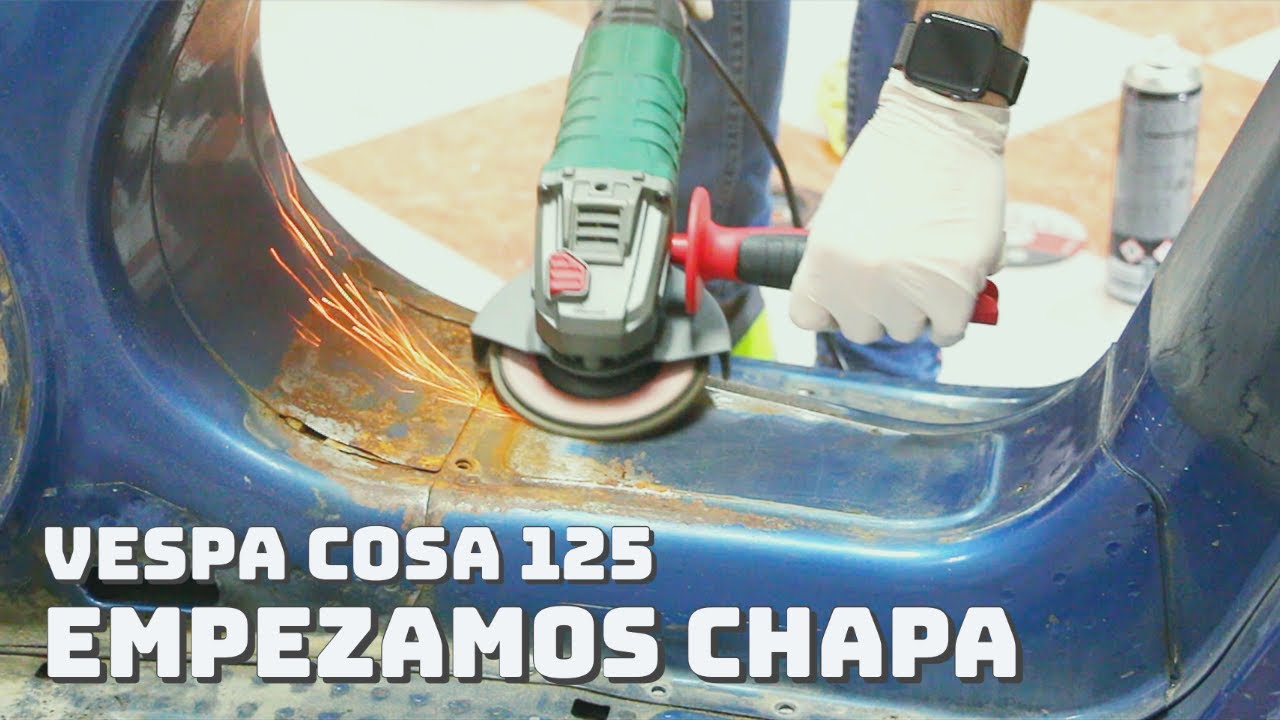Restauración Vespa Cosa #5 - Empezamos con la chapa