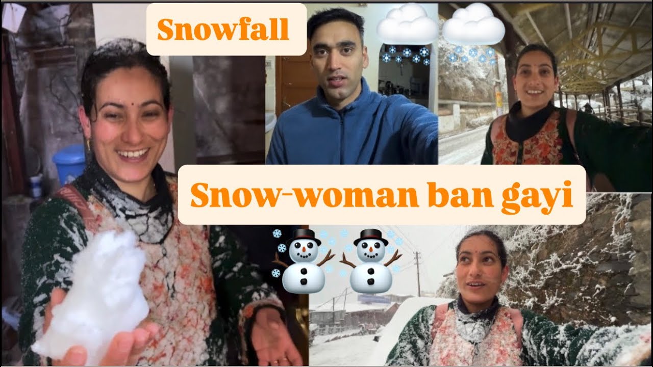 Itne saal baad snowfall hua🌨️wow😍|| Itni snow mein room jana hua mushkil🥶|| @TheMoonlight_Vlogs ||