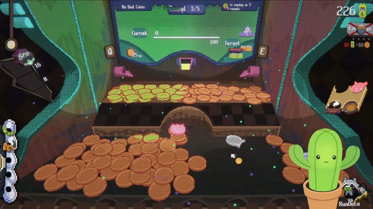 This Coin Pusher Roguelike Has Me Addicted 🪙 [ Cactus Vtuber Plays RACCOIN: Coin Pusher Roguelike ]