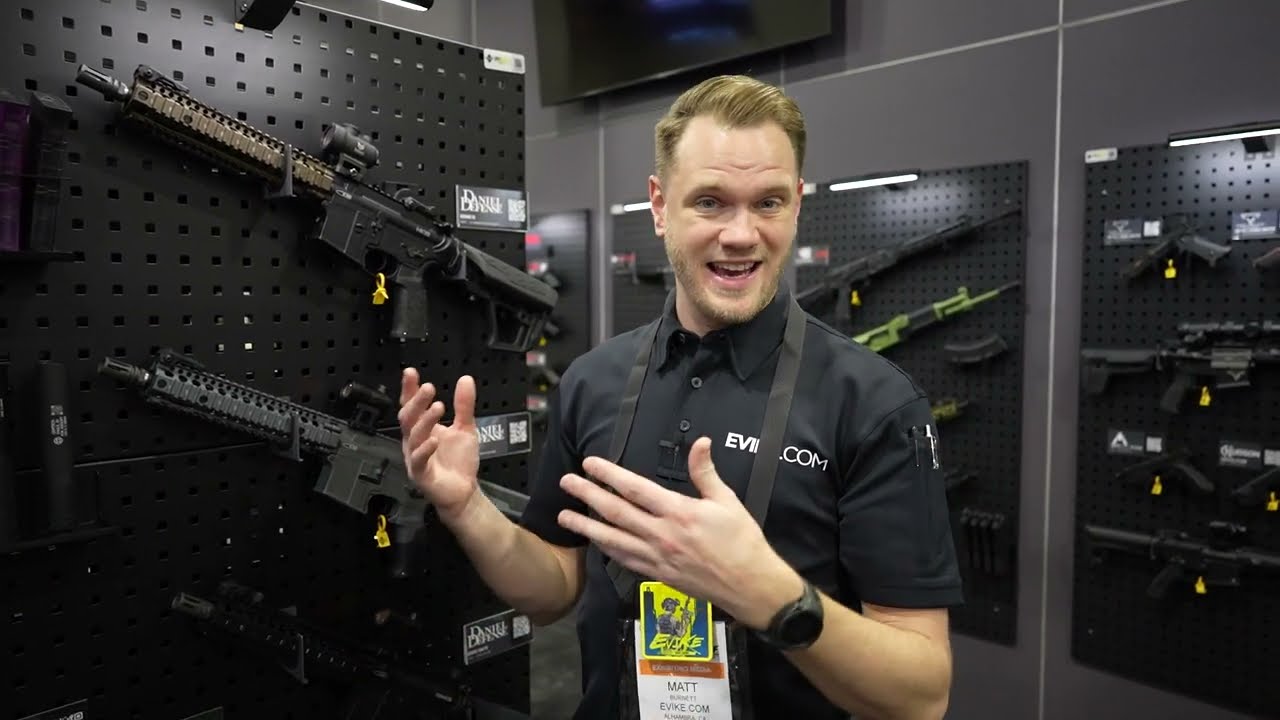 Shot Show 2023- Evike Booth- Gas Blow Backs- John Wick - Airsoft Obsessed