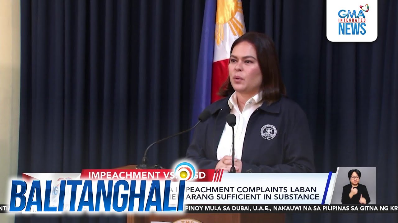 Ikatlo at ikaapat na impeachment complaints laban kay VP Duterte.... | Balitanghali
