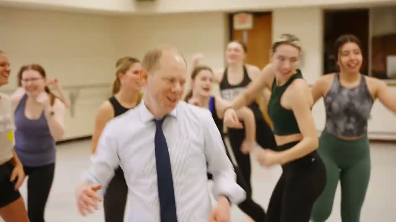 President Scogin Learns to Dance