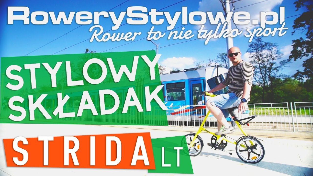 Rower składany STRIDA LT składak tr&oacute;jkątny rower do miasta (folding bike)