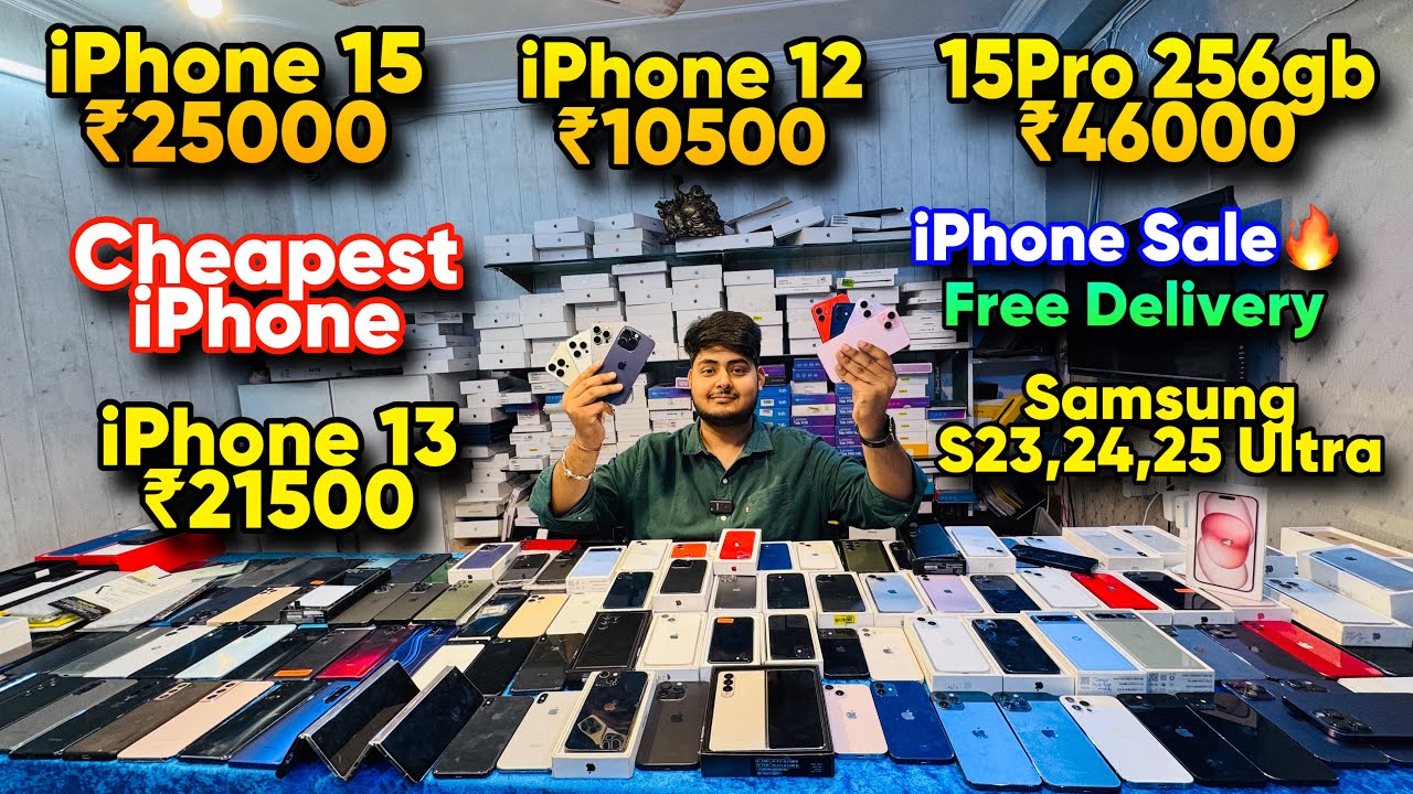Biggest iPhone Sale Ever 🔥| Cheapest iPhone Market | Second Hand Mobile | iPhone 15Pro, iPhone 16🤩