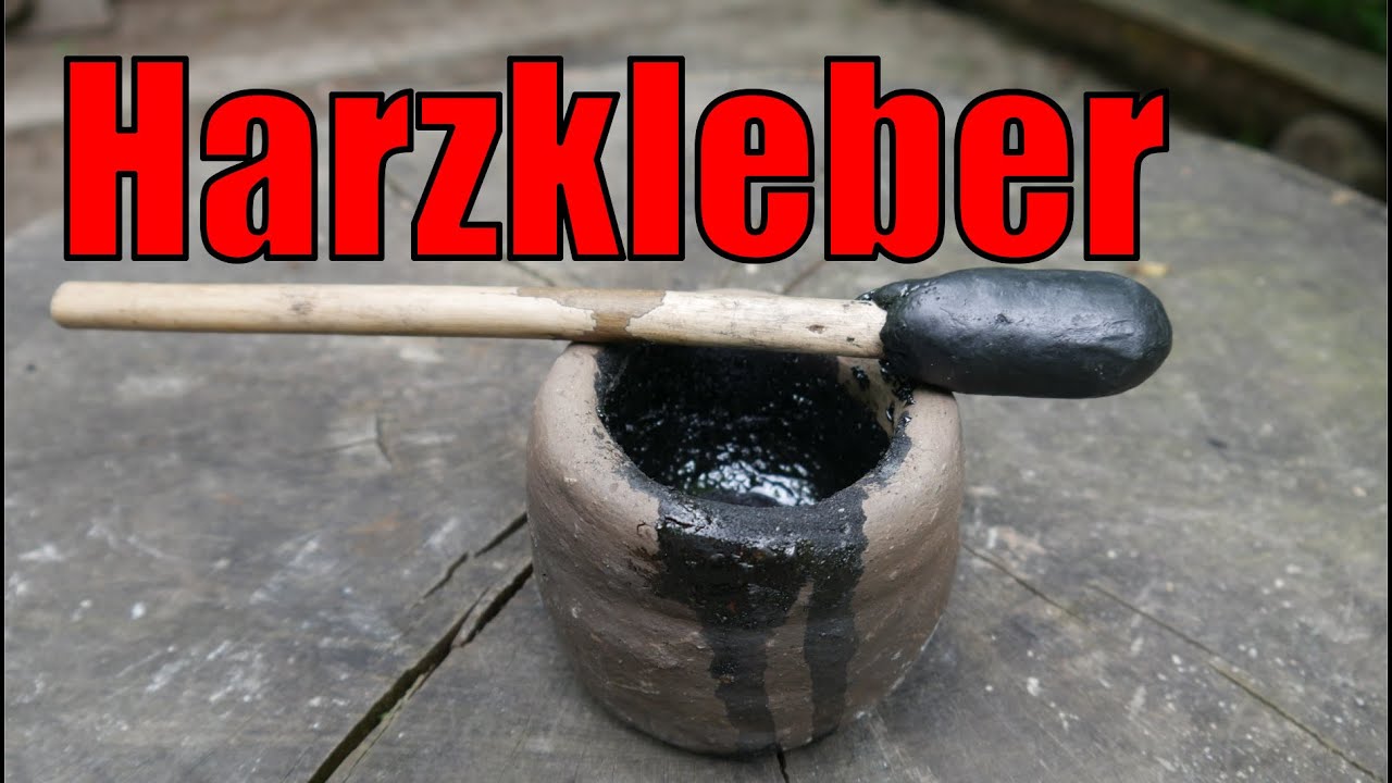 Harzkleber herstellen - einfach selber machen im Lehmtopf. #steinzeitkleber