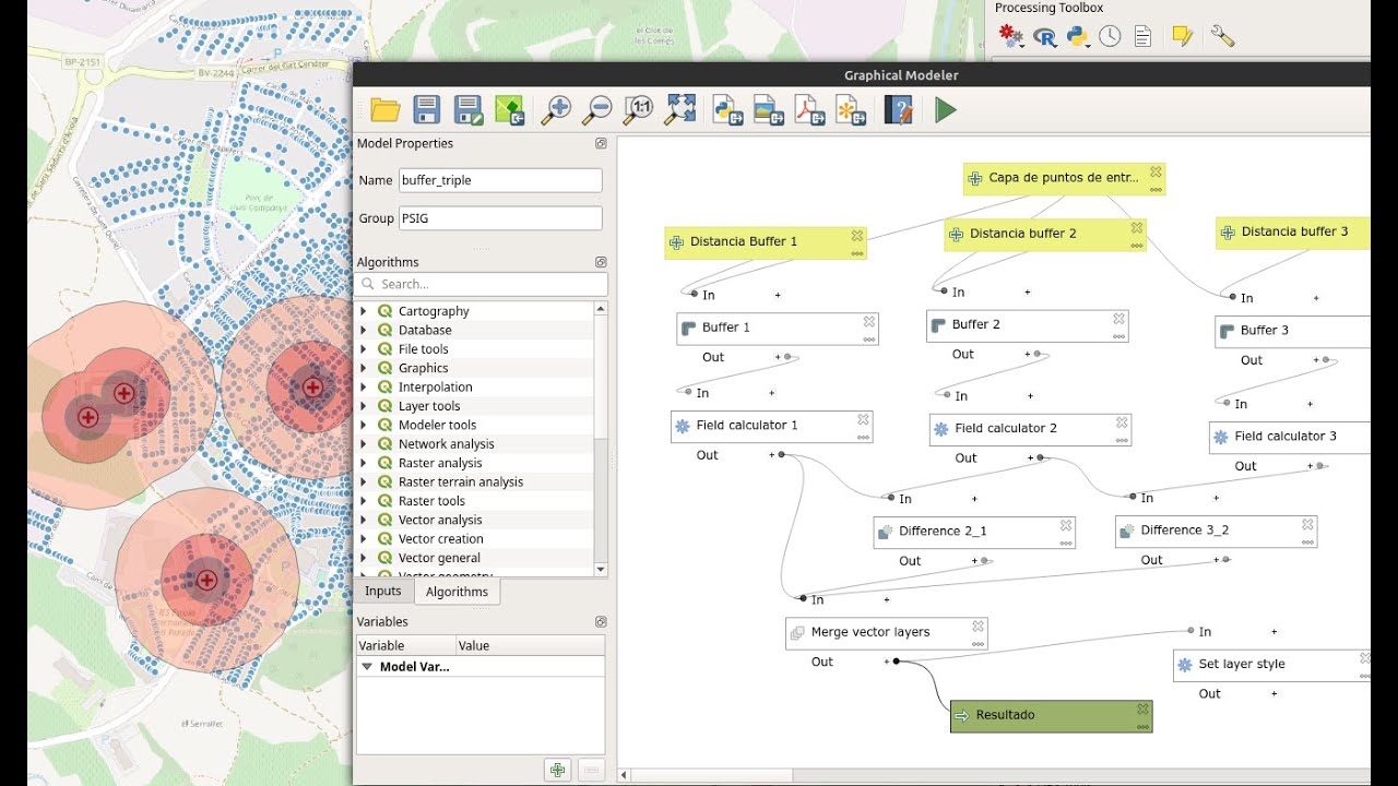 QGIS tutorial model