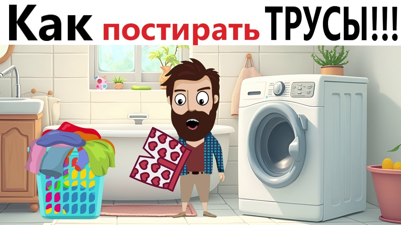 Приколы! 🔥 КАК не угробить ТРУСЫ в стиралке! 😂 ИНСТРУКЦИЯ ДЛЯ НОВИЧКОВ! Смешное видео - Доми шоу!