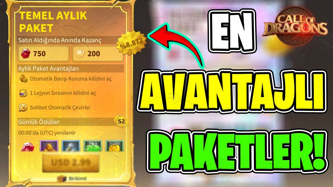 OYUNA BAŞLANGI&Ccedil;TA ALMAN GEREKEN EN &Ouml;NEMLİ VE AVANTAJLI PAKETLER! &ndash; Call of Dragons