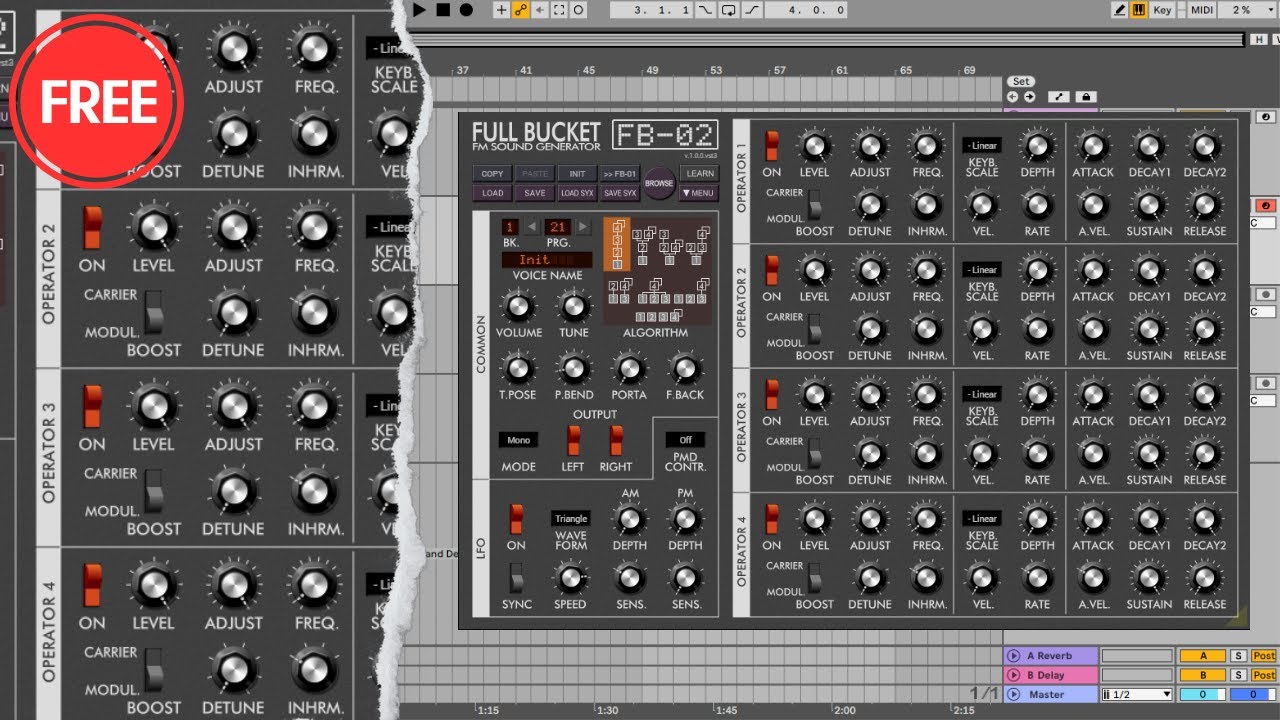 New FREE VST Synthesizer FB-02 FM