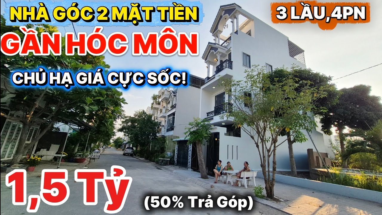 🚨 BÁN GẤP TRONG TUẦN! Nhà Góc 2MT Hiếm – 3 Lầu 4PN Gần Hóc Môn