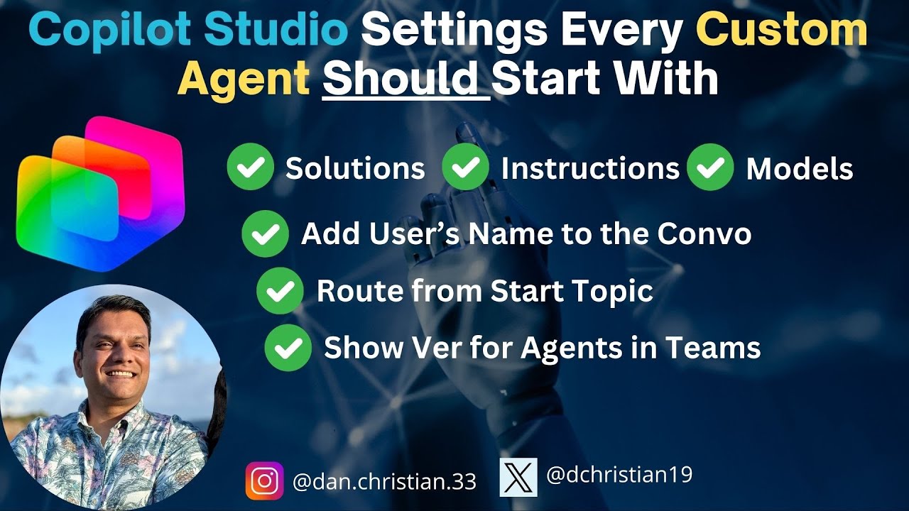 Copilot Studio Settings Every Custom Agent Should Start With