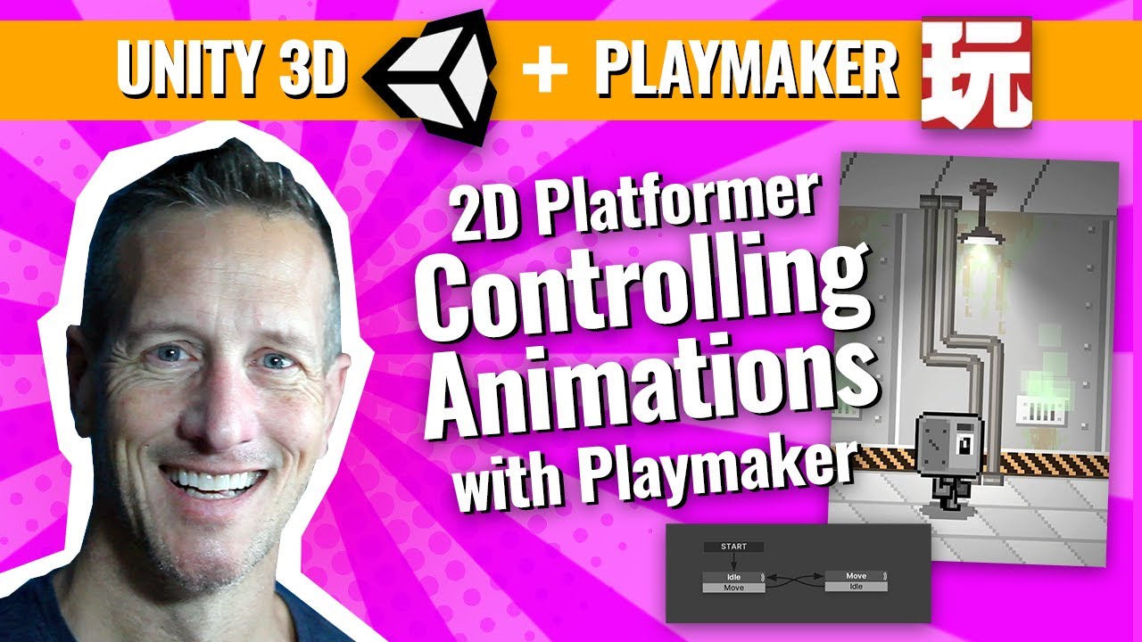 2D-платформер Unity Playmaker - запускайте анимацию в режиме ожидания