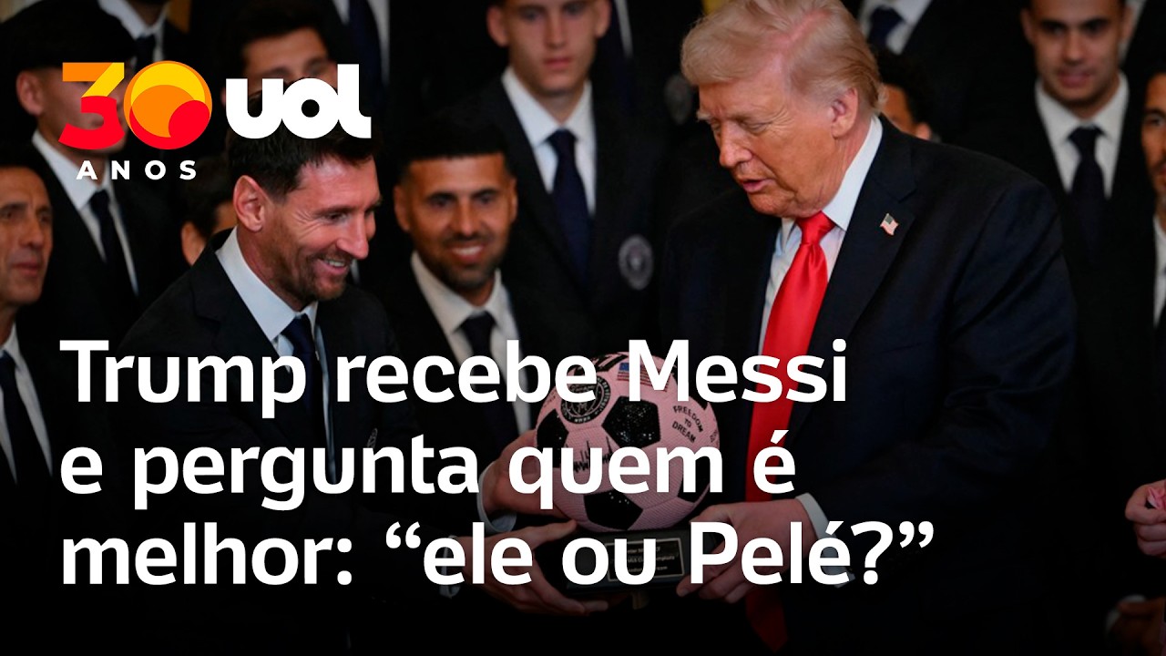 Trump recebe Messi e jogadores do Inter Miami na Casa Branca: 'Quem é melhor Pelé ou Messi?'
