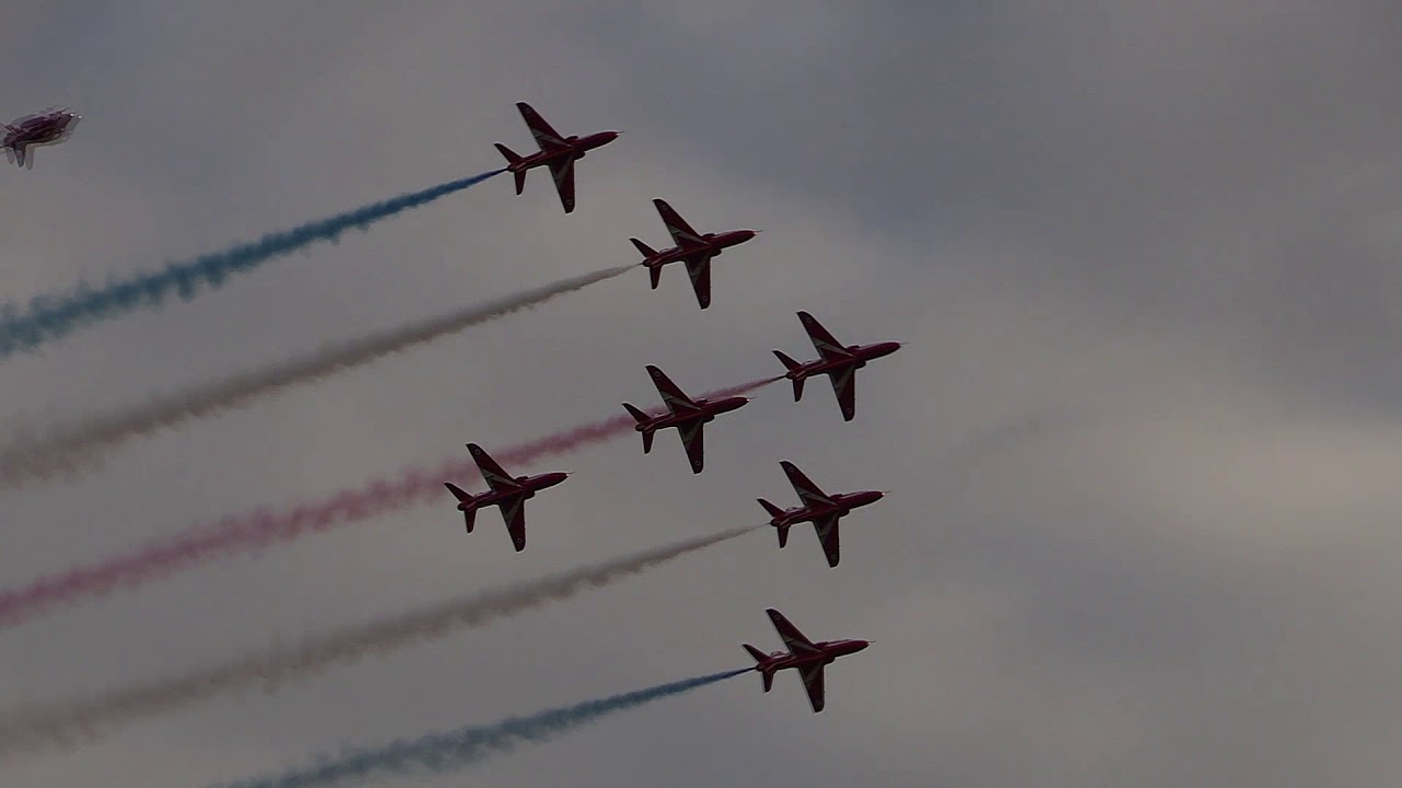 The Red Arrows at Duxford Battle Of Britain Airshow 2018