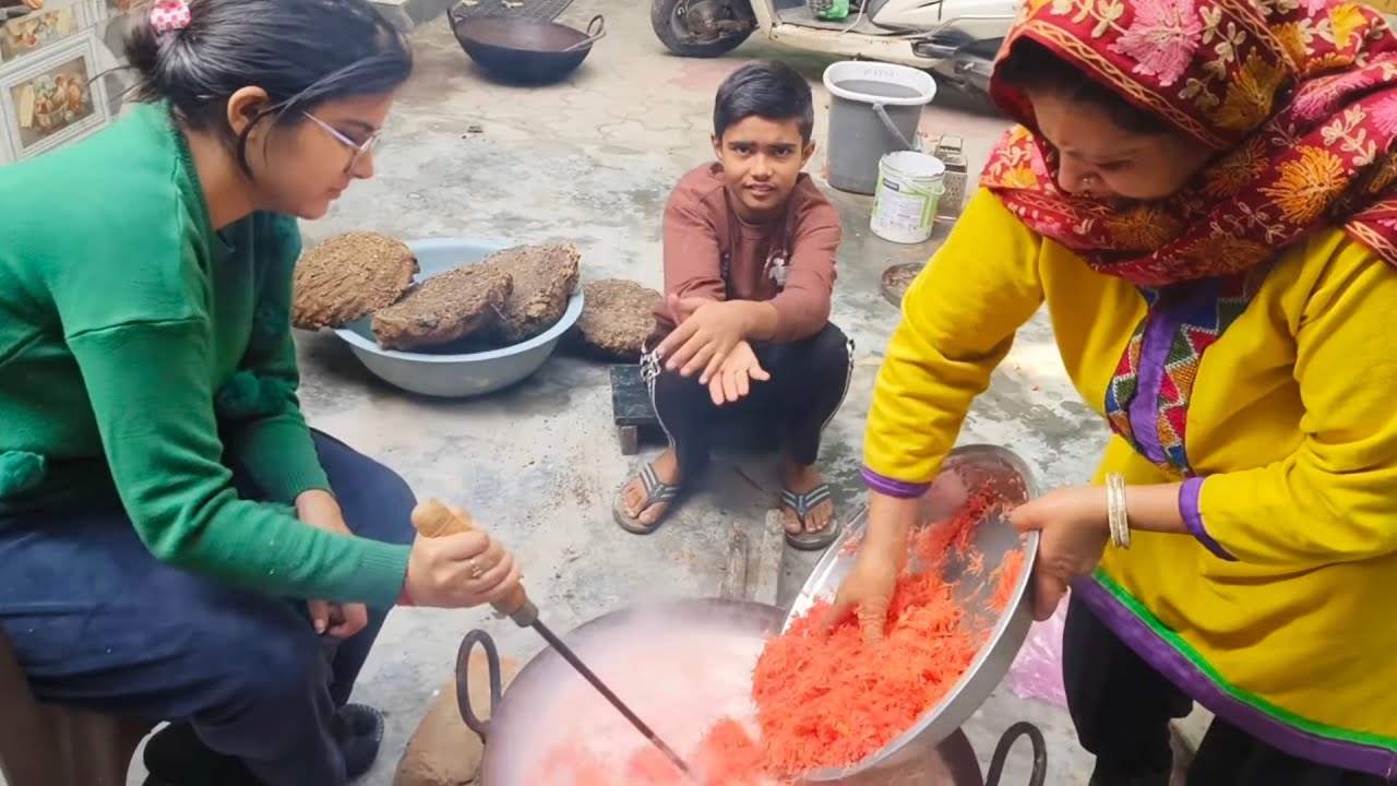 सर्दी का पहला गाजरपाक #reenabalhara#vlog#video 