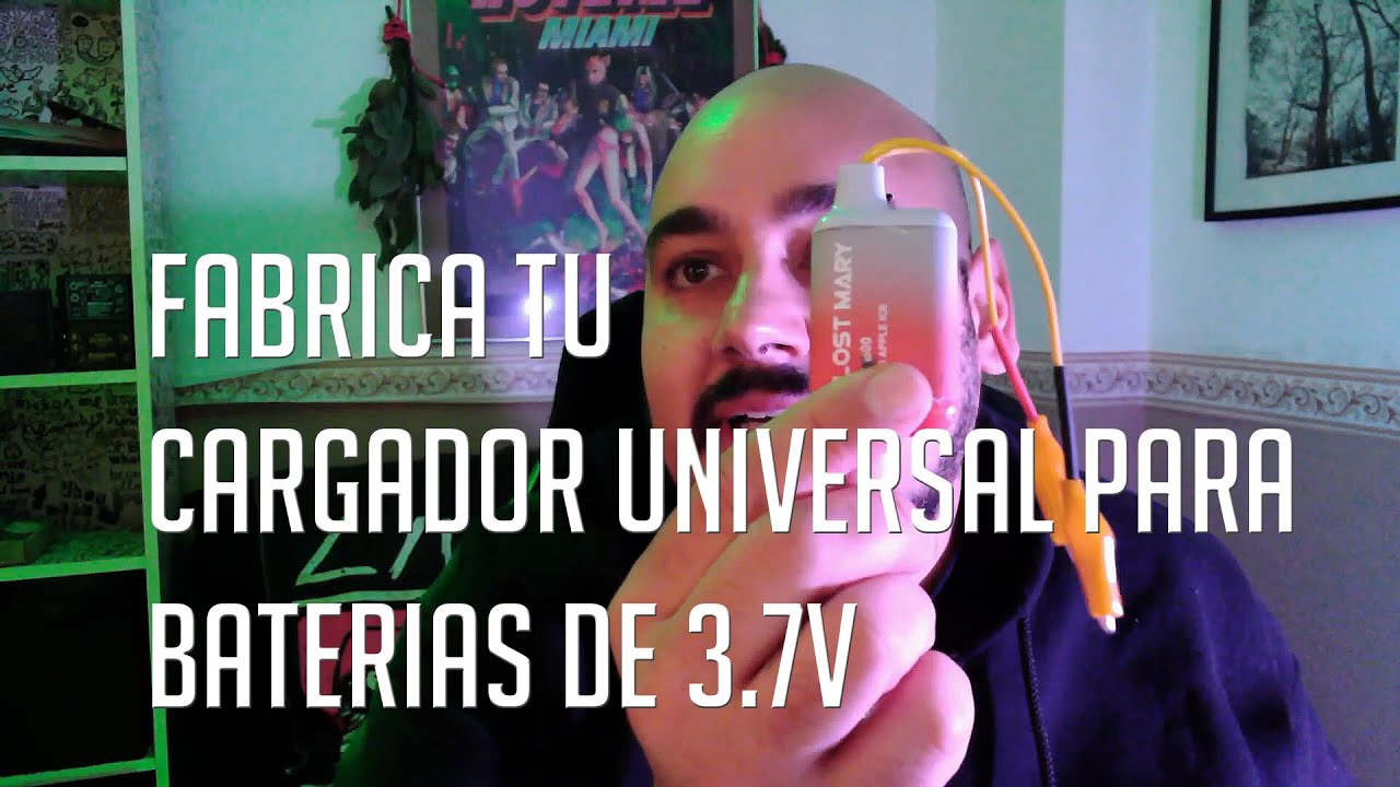 Fabrico un cacharro para cargar baterias con un vaper desechable para cargar vapers desechables ..