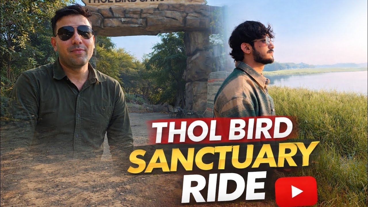 Ride with Hunter 350 Thol Bird Sanctuary #thol #ahemdabad 