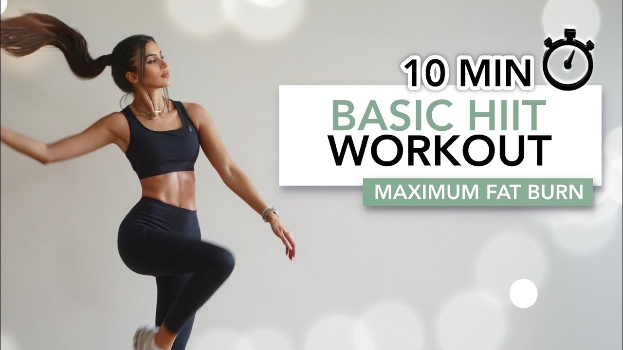 10-МИНУТНАЯ БАЗОВАЯ ТРЕНИРОВКА HIIT | Кардио для максимального сжигания жира | Eylem Abaci