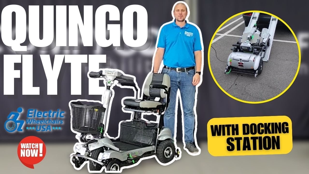 Quingo Flyte Mobility Scooter With MK2 Docking Station [2024]