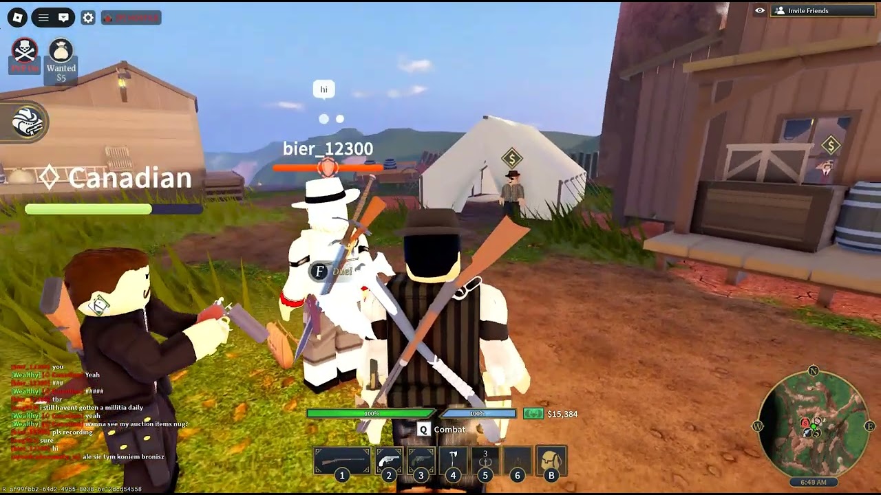 Being a Cowboy... In roblox the wild west