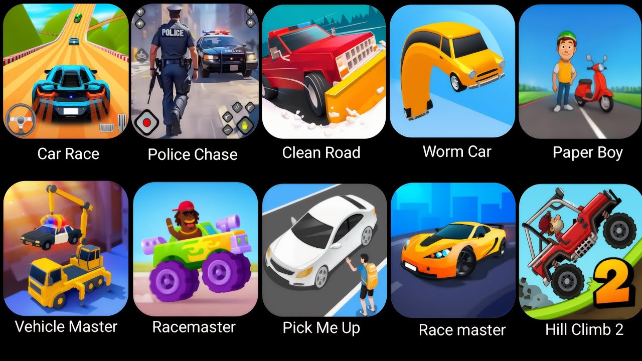 US Police Car Chase Simulator-Vehicle Master,Race masters,Race Masters,Worm Car,Paper Boy,Hill Climb