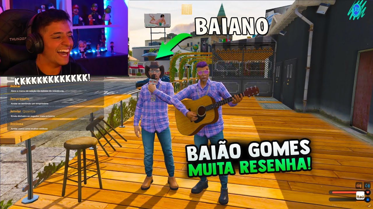 MUITA RESENHA CONNOR VENDO O BAIANO CANTAR ATÉ JOÃO GOMES