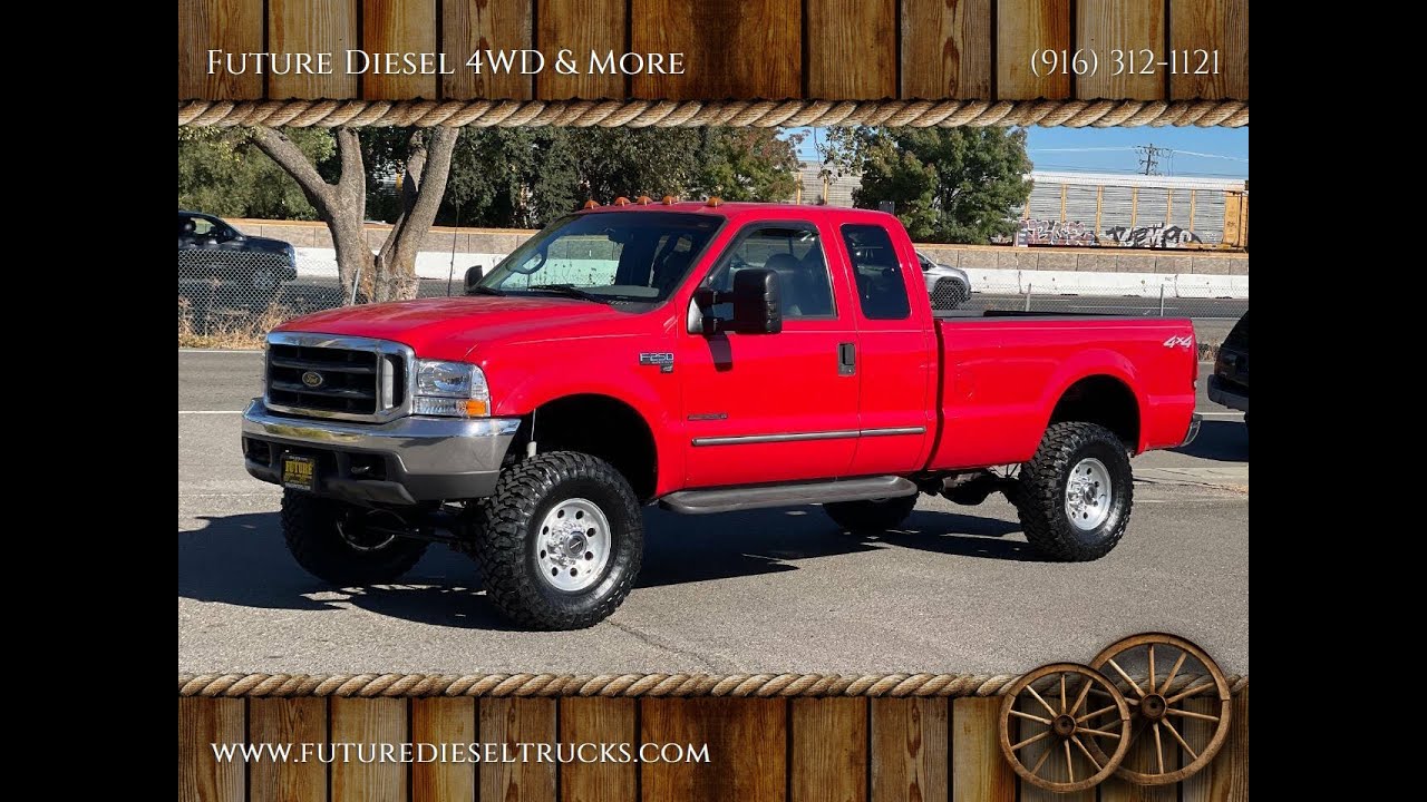 2000 Ford F250 Superduty Extended Cab 6-Speed Manual ZF-6 4WD Lifted Truck V8 Powerstroke TDI