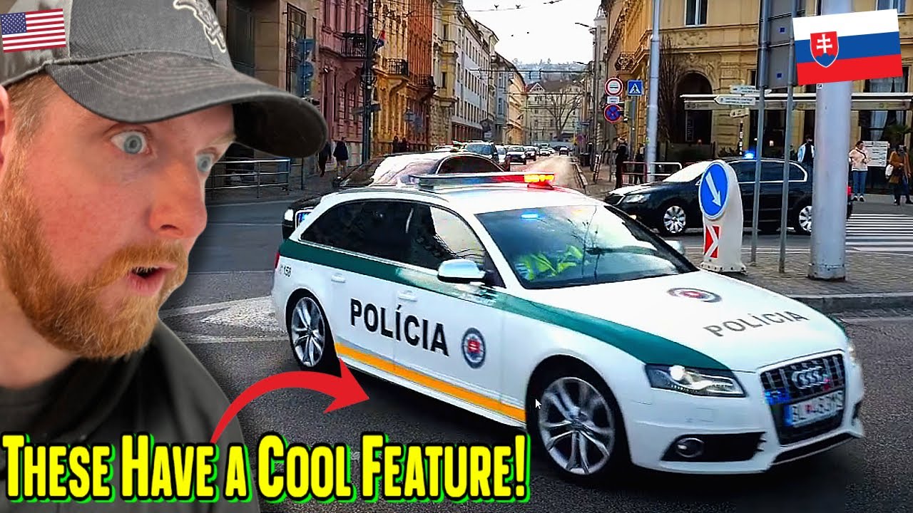 American Reacts to an Amazing Police Escort in Bratislava, Slovakia