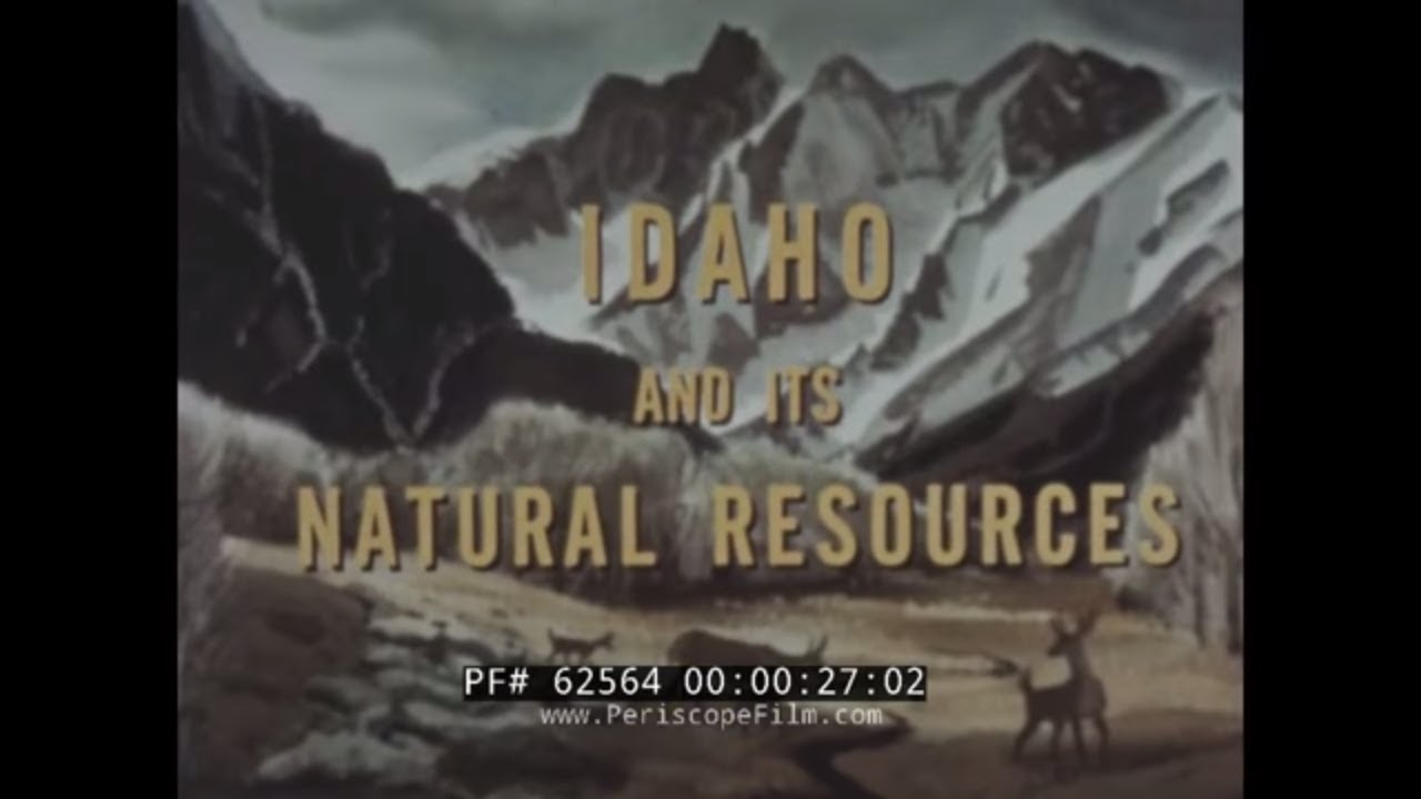 1950s IDAHO NATURAL RESOURCES, MINING & POTATOES DOCUMENTARY FILM  BOISE   62564