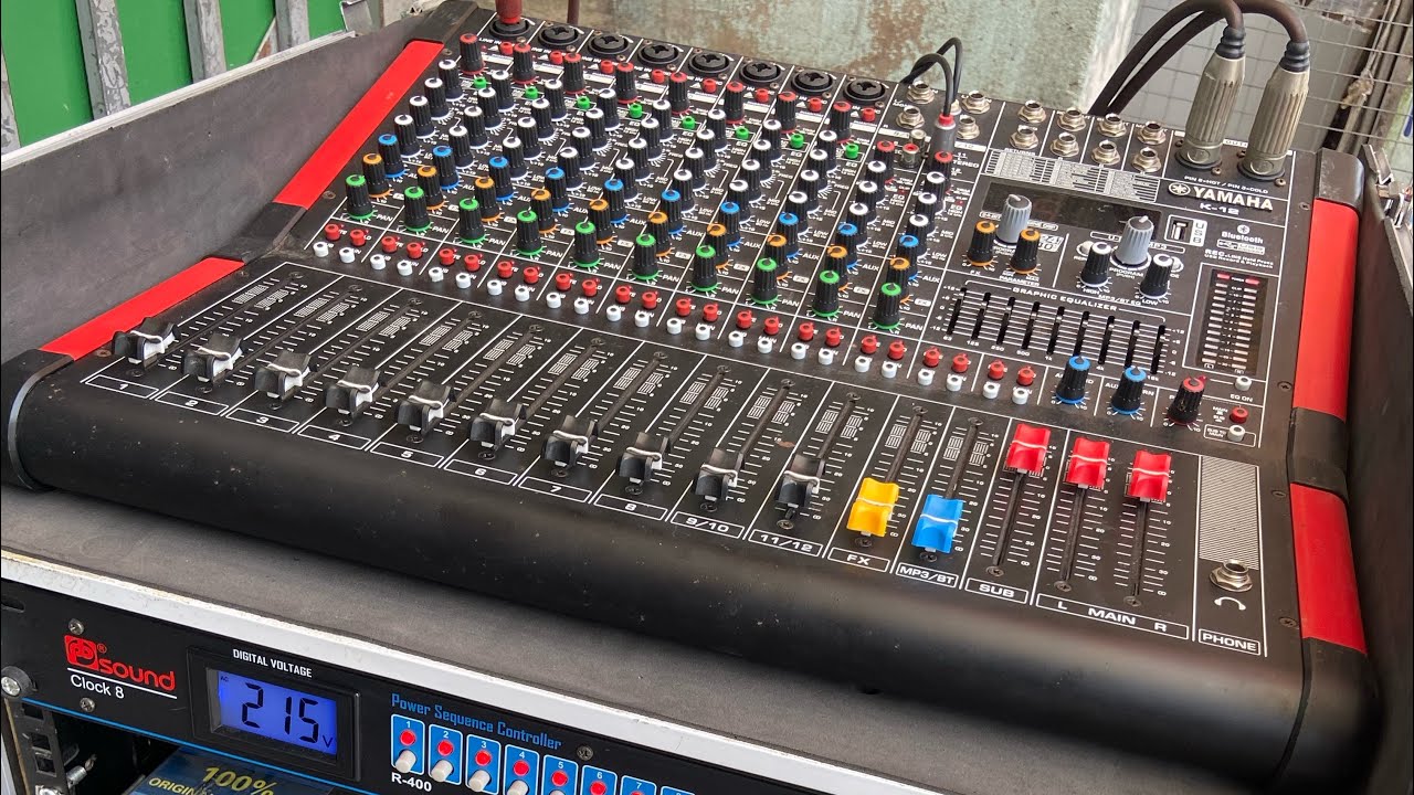 Hướng dẫn chỉnh chống hú chi tiết mixer yamaha FDY 12/2 rất OK phần 1 zalo 0973732212