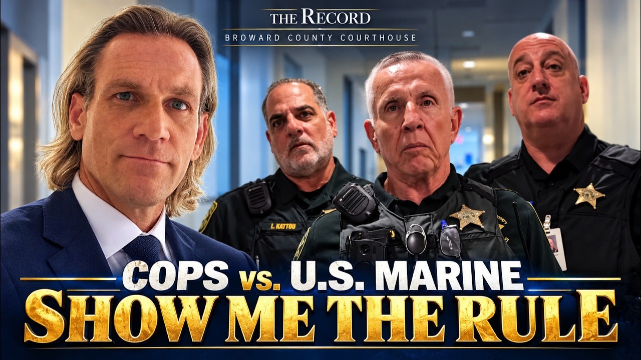 Cops Vs. U.S. Marine at Broward County Courthouse — Never Mess with a Devil Dog #police #court #usmc