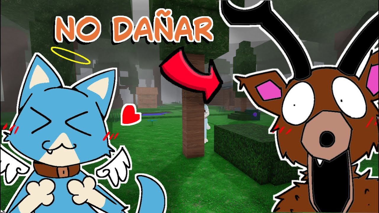 RETO NO DAÑAR A NADIE EN 99 NOCHES  EN EL BOSQUE 😇 (roblox)